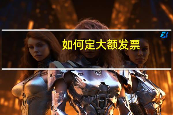 如何定大额发票