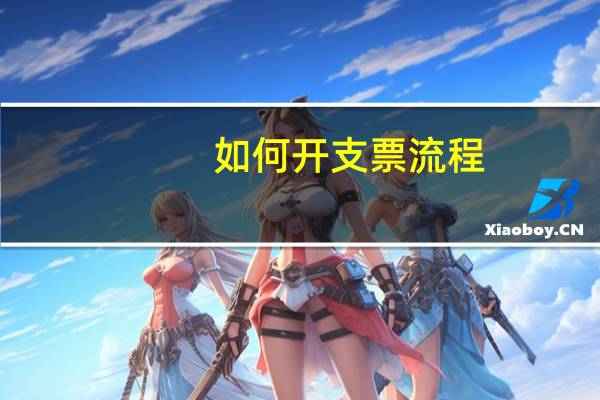 如何开支票流程