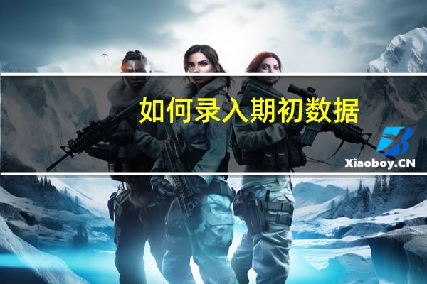 如何录入期初数据