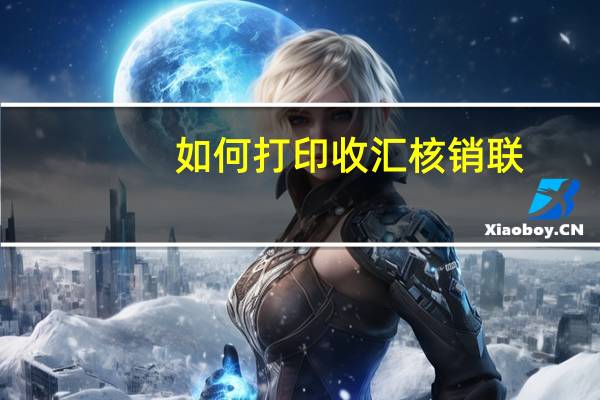 如何打印收汇核销联