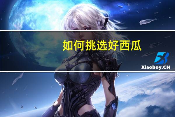 如何挑选好西瓜
