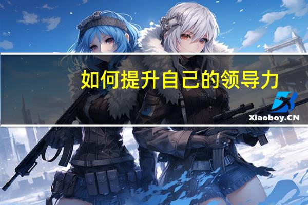 如何提升自己的领导力