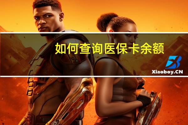 如何查询医保卡余额?