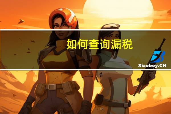 如何查询漏税