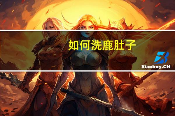 如何洗鹿肚子