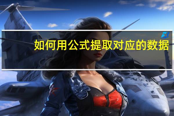 如何用公式提取对应的数据