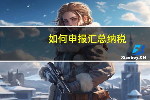 如何申报汇总纳税