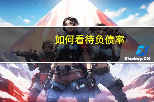 如何看待负债率