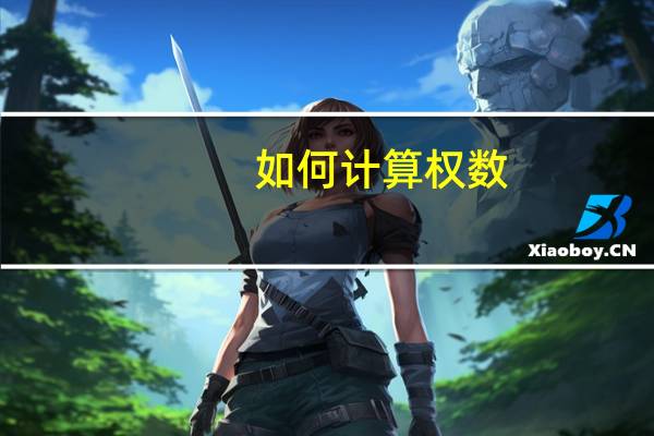如何计算权数