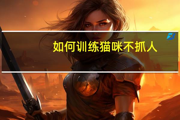 如何训练猫咪不抓人