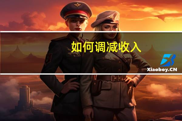 如何调减收入