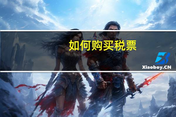 如何购买税票