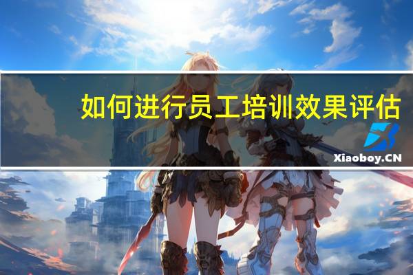 如何进行员工培训效果评估