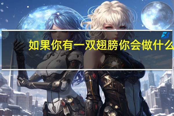 如果你有一双翅膀你会做什么