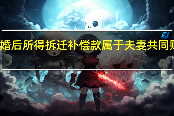 婚后所得拆迁补偿款属于夫妻共同财产吗