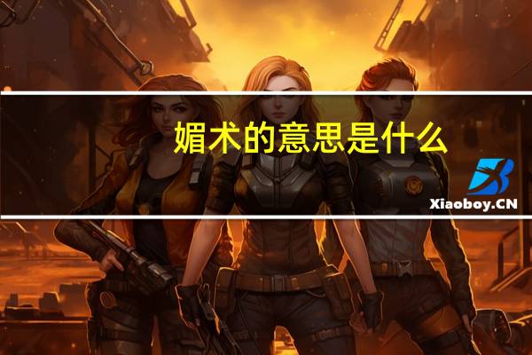 媚术的意思是什么