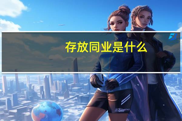 存放同业是什么