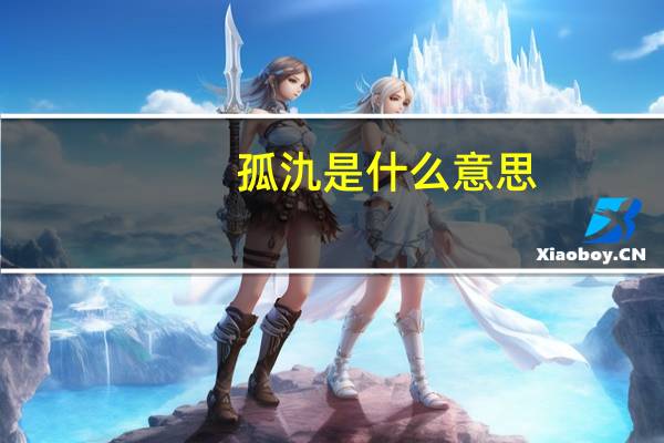 孤氿是什么意思