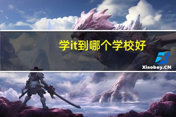 学it到哪个学校好