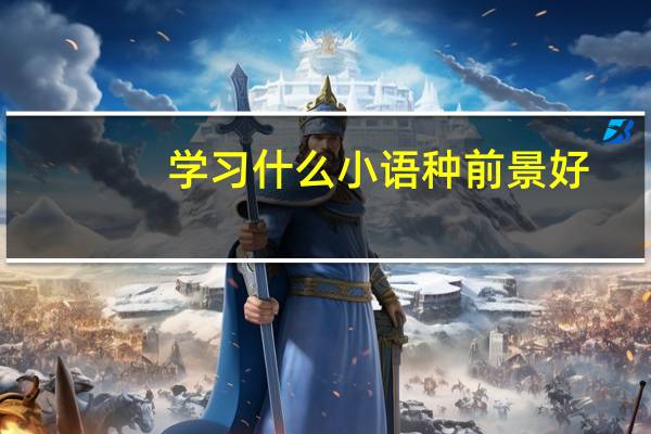 学习什么小语种前景好