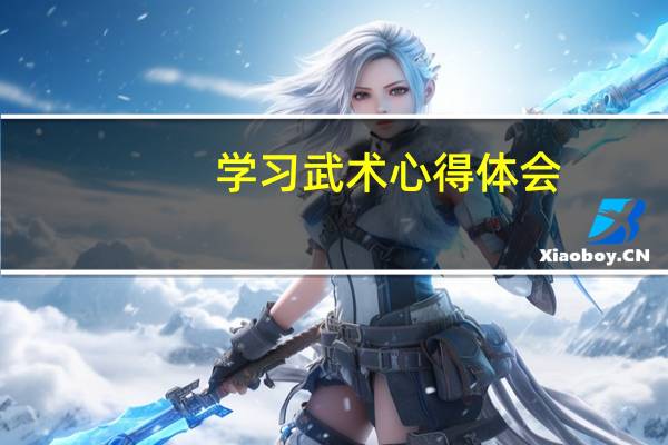 学习武术心得体会