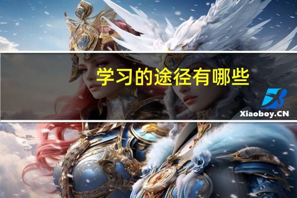 学习的途径有哪些