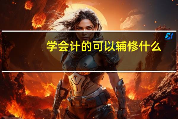 学会计的可以辅修什么
