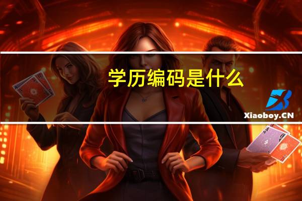 学历编码是什么