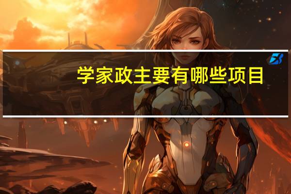 学家政主要有哪些项目