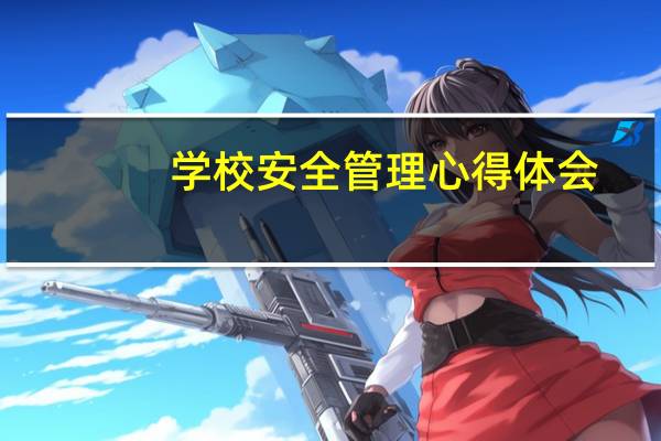 学校安全管理心得体会