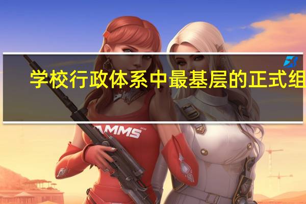 学校行政体系中最基层的正式组织