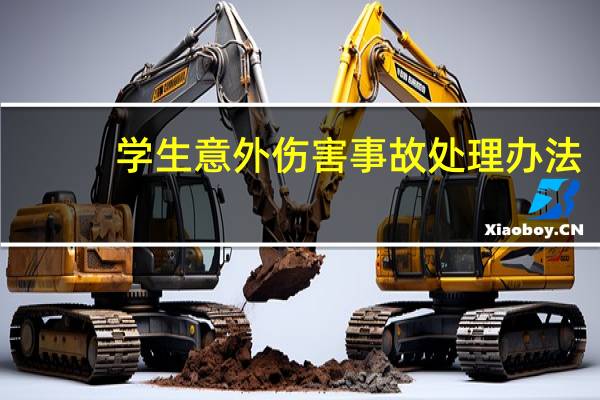 学生意外伤害事故处理办法