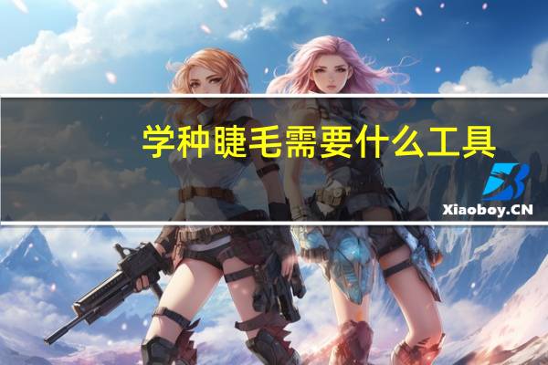 学种睫毛需要什么工具