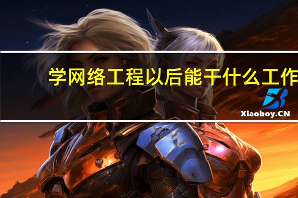 学网络工程以后能干什么工作