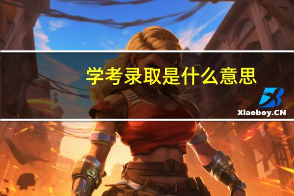 学考录取是什么意思