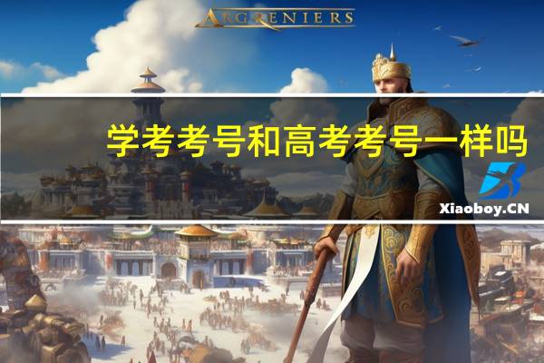 学考考号和高考考号一样吗