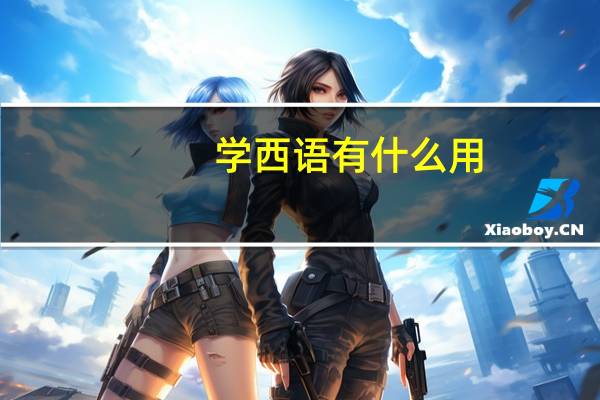 学西语有什么用