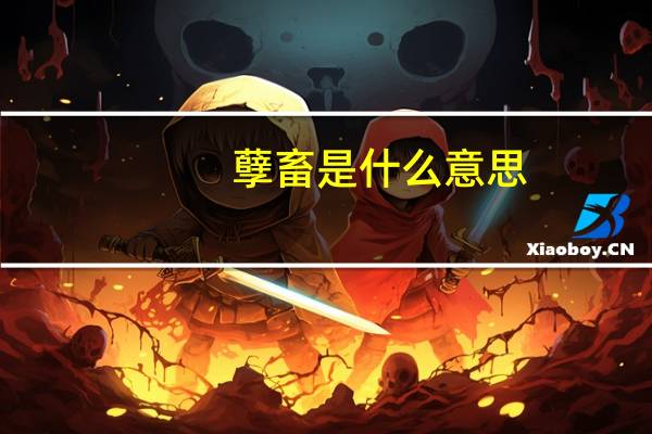 孽畜是什么意思