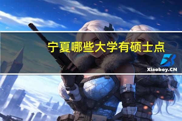 宁夏哪些大学有硕士点