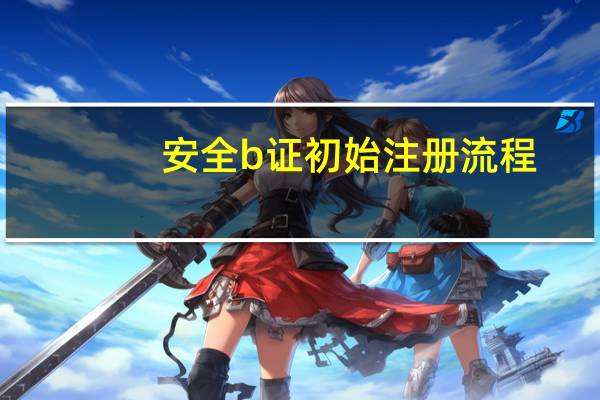 安全b证初始注册流程