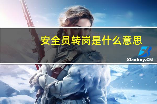 安全员转岗是什么意思