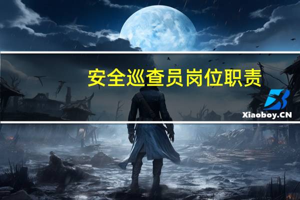 安全巡查员岗位职责