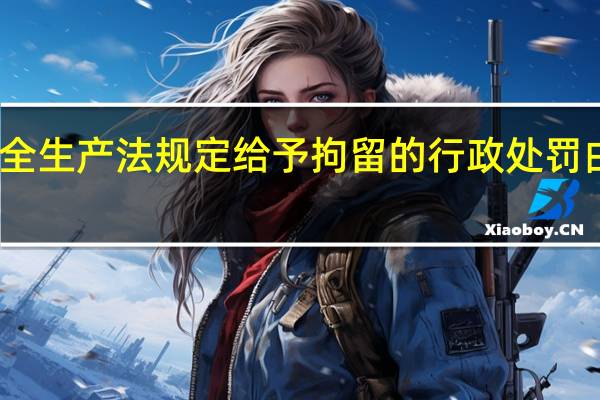 安全生产法规定给予拘留的行政处罚由谁决定