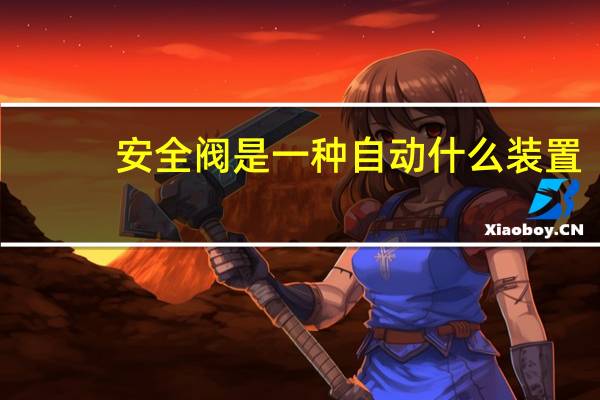 安全阀是一种自动什么装置