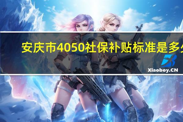 安庆市4050社保补贴标准是多少