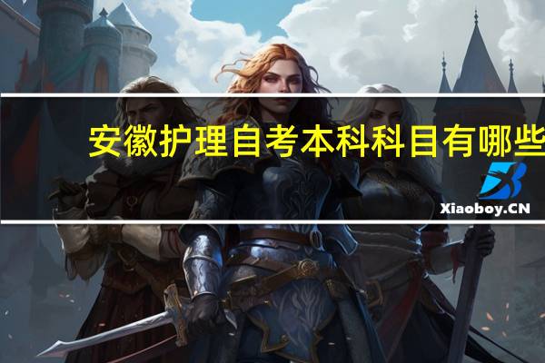 安徽护理自考本科科目有哪些