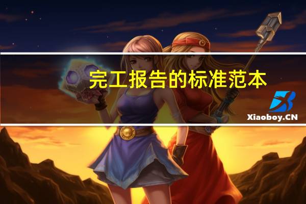 完工报告的标准范本