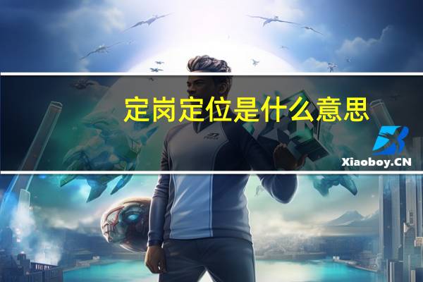 定岗定位是什么意思