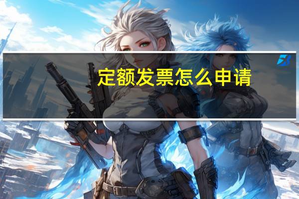 定额发票怎么申请