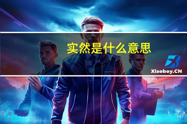 实然是什么意思